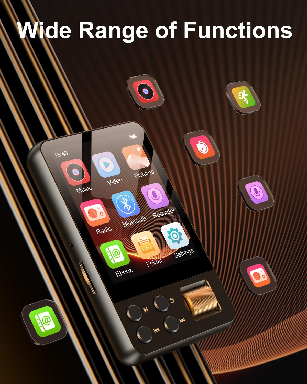 AGXOV D28 back and ports highlighting TF slot and USB for flexible storage