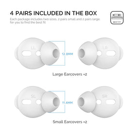 AHASTYLE silicone tips fit Apple AirPods for enhanced listening comfort and stability