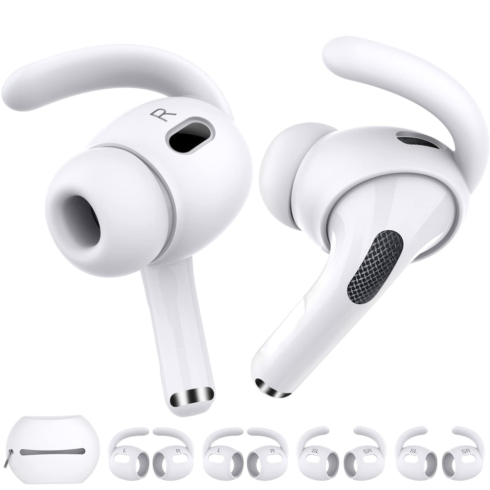 AHASTYLE AirPods Pro 2 ear hooks in large silicone for secure athletic fit