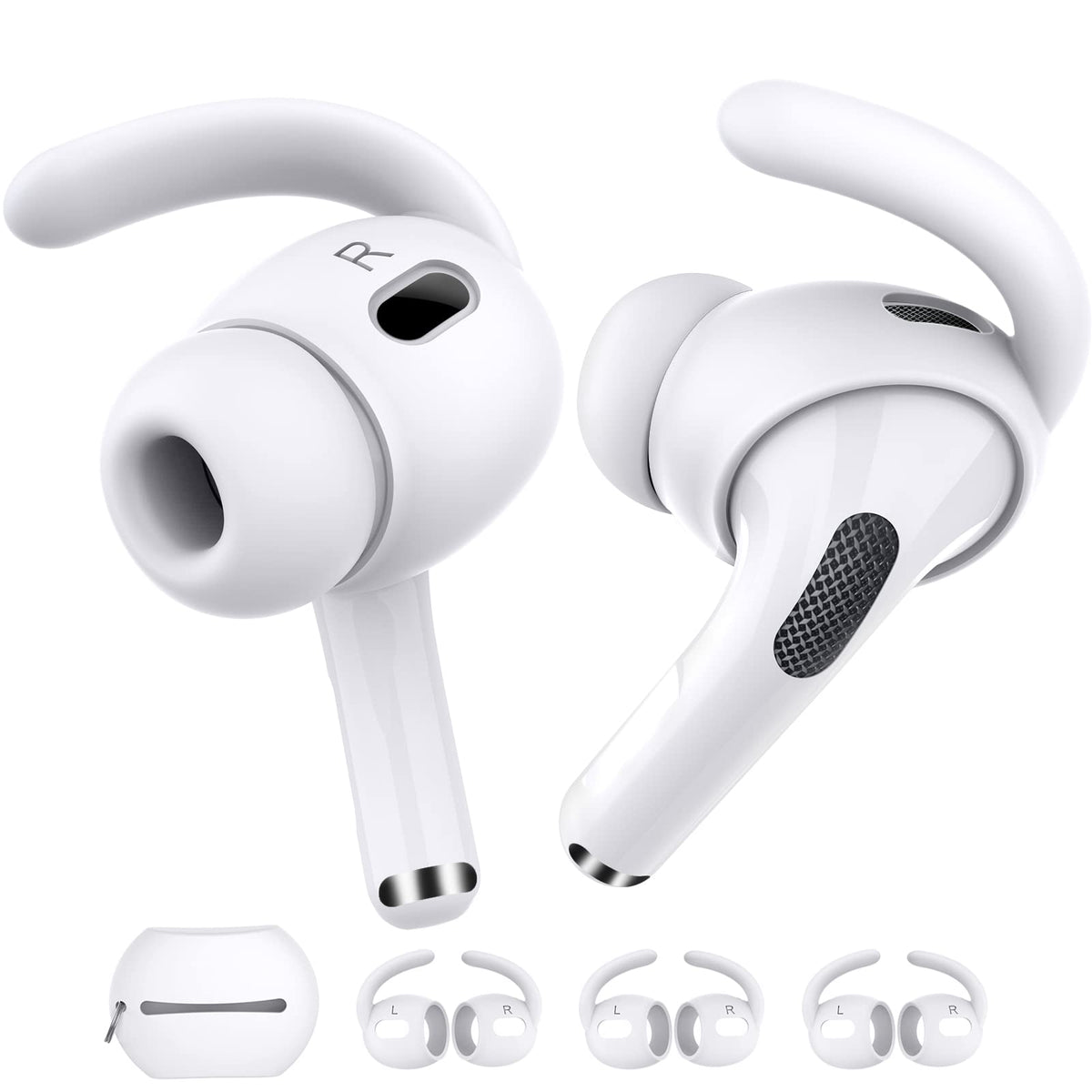 AHASTYLE AirPods Pro 2 ear hooks secure fit for active workouts