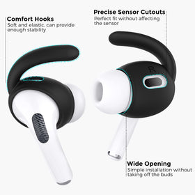AHASTYLE Anti-slip silicone earhooks for secure wear during activity