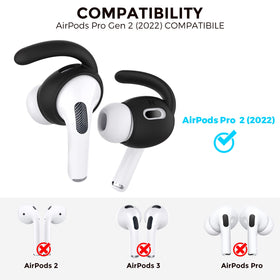AHASTYLE AirPods Pro 2 earhooks side view showing stability