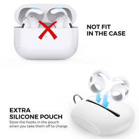AHASTYLE storage pouch keeps ear hooks organized between uses