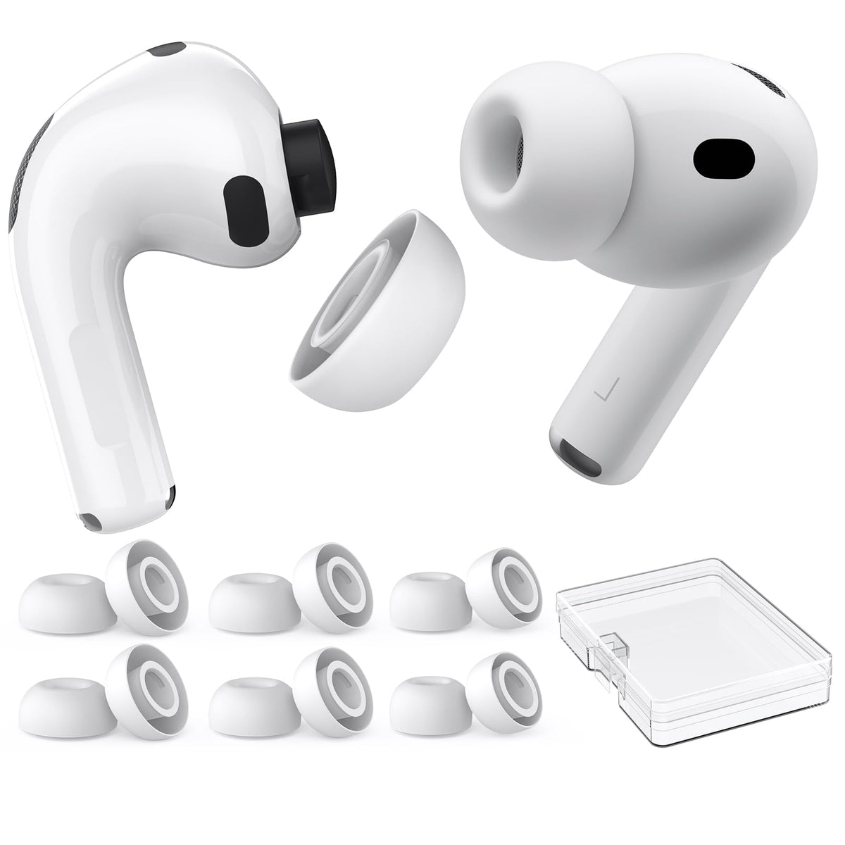 AHASTYLE AirPods Pro 3 ear tips 6 pairs for secure, comfortable fit.