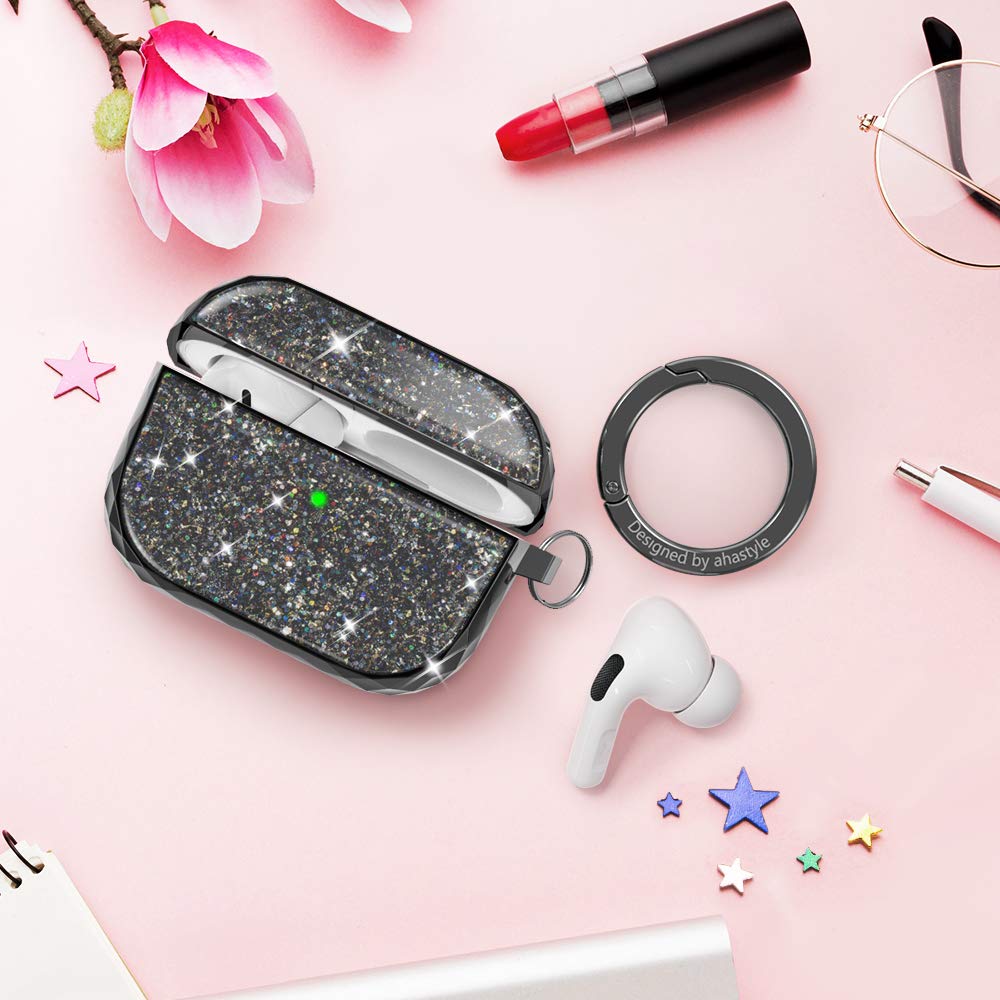 AHASTYLE glossy front-view AirPods Pro case adds sleek shine while protecting your charging case.