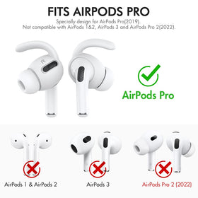 AHASTYLE AirPods Pro ear hooks worn during activity for secure use.