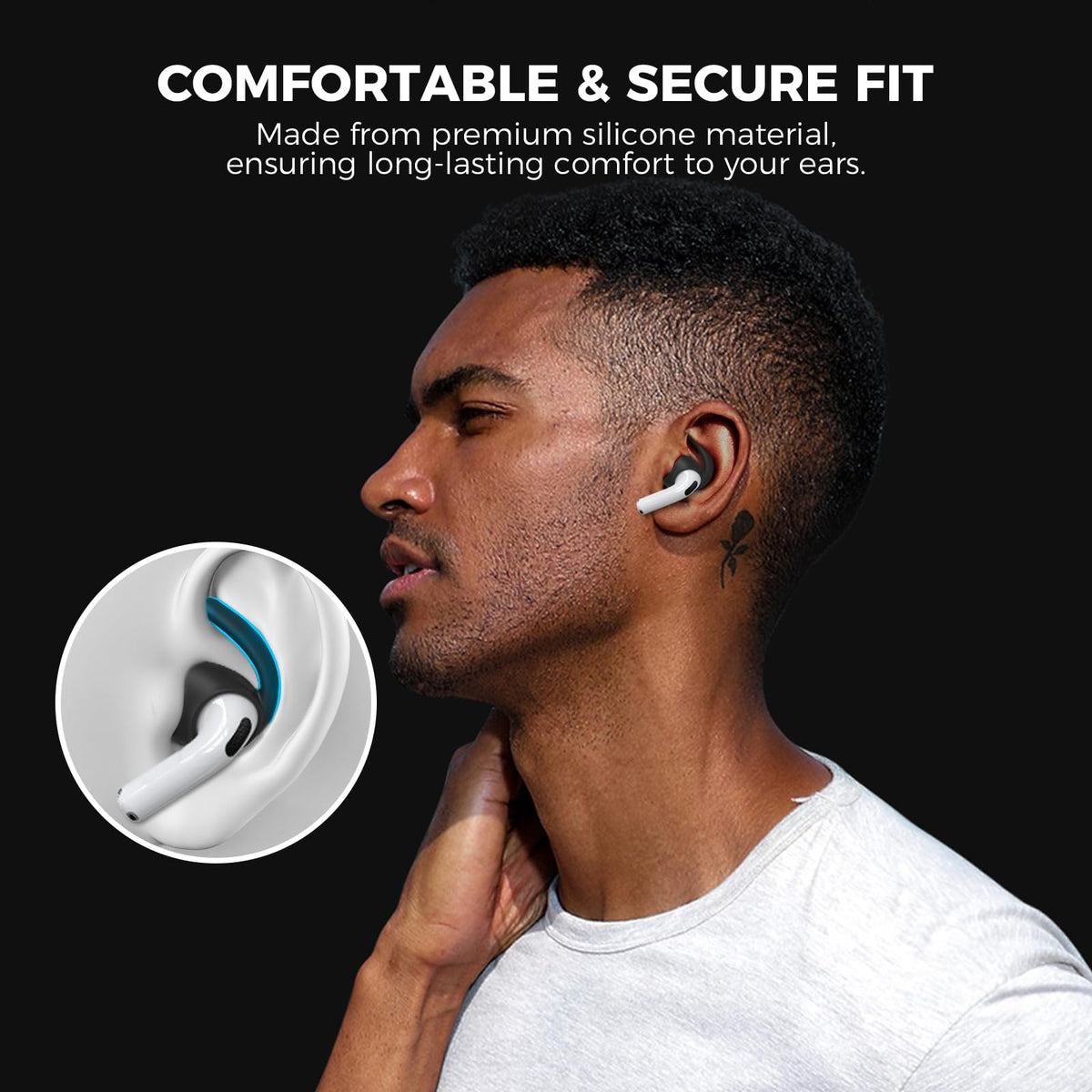 AHASTYLE compatible with AirPods 4th generation (2024) for easy use.