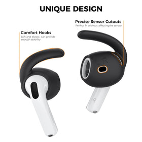AHASTYLE ear hooks in three sizes for a personalized fit.