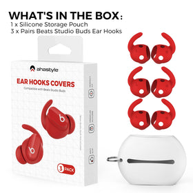 AHASTYLE Beats Studio Buds charging case not included with ear hooks
