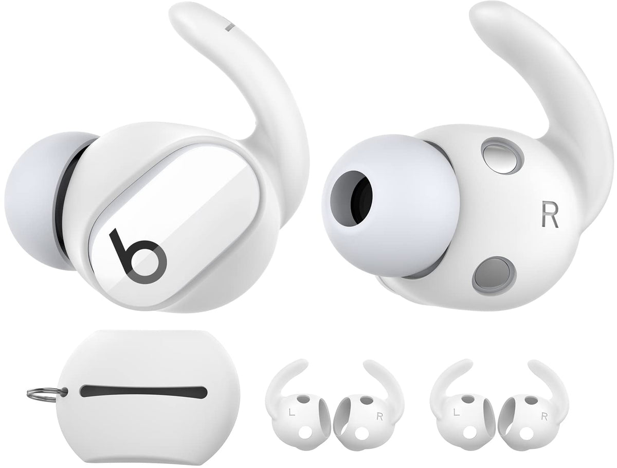 AHASTYLE Beats Studio Buds Ear Hooks with ergonomic anti-slip grip for secure workouts.