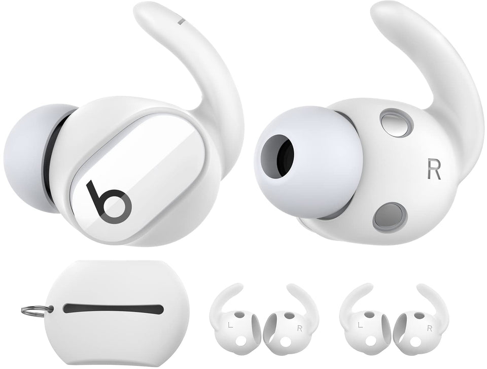 AHASTYLE Beats Studio Buds Ear Hooks with ergonomic anti-slip grip for secure workouts.