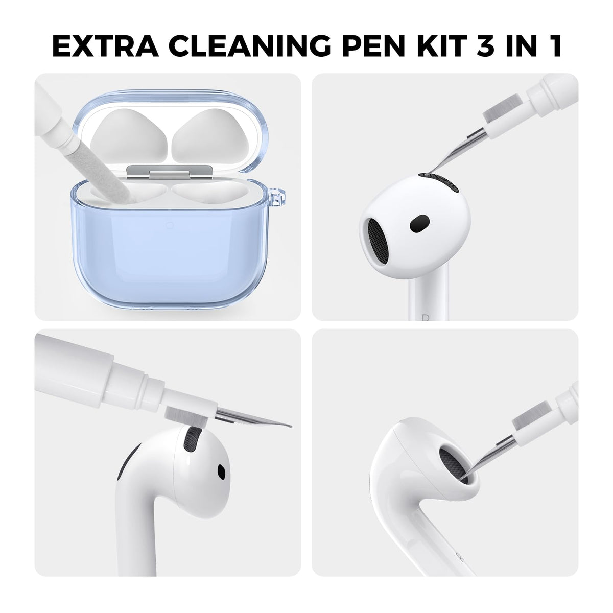 AHASTYLE cleaning kit tools showing nib, sponge, and brush for maintenance