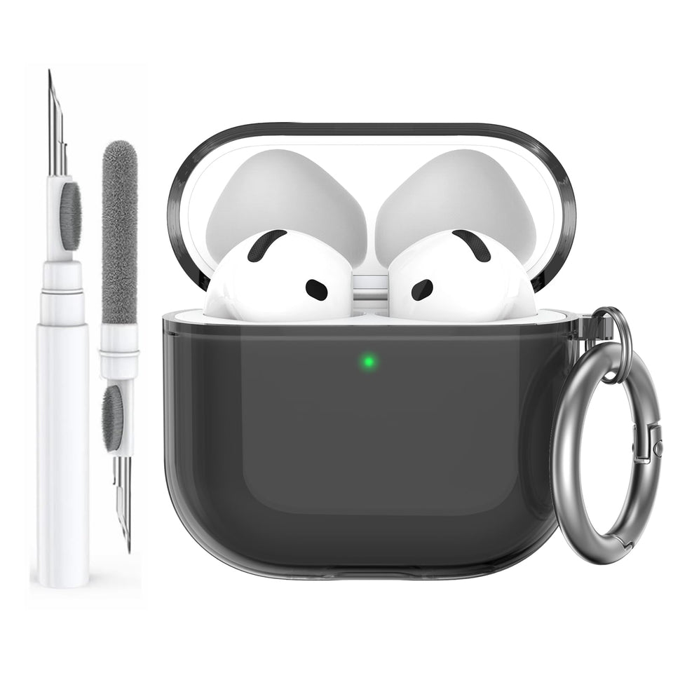 AHASTYLE clear AirPods 4 case with crystal clarity and scratch protection