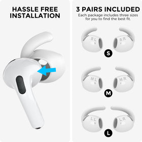 AHASTYLE AirPods 4 earhooks prevent slippage during runs and cycling