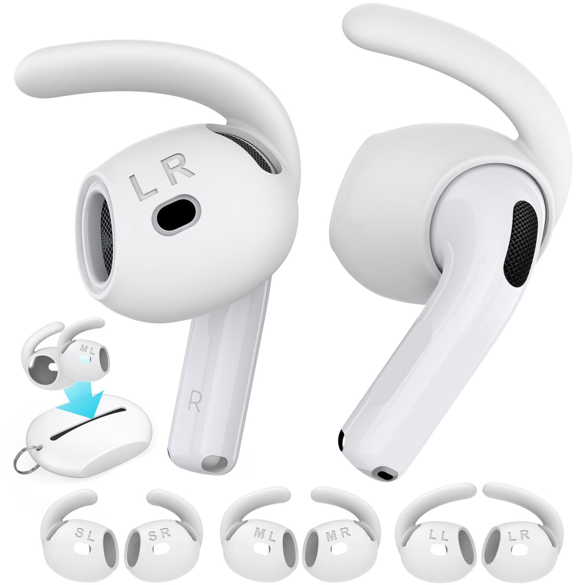 AHASTYLE AirPods 4 earhooks design for secure fit during workouts