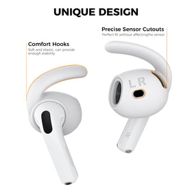 Small size earhooks for AirPods 4 ensure a personalized fit