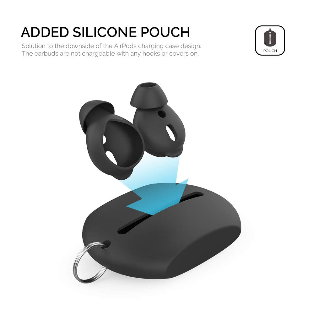 AHASTYLE easy-fit design enables quick application and removal of AirPods tips.