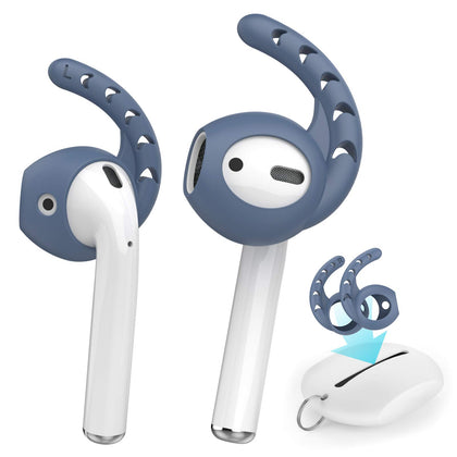 AHASTYLE front packaging showing navy blue ear hooks and benefits
