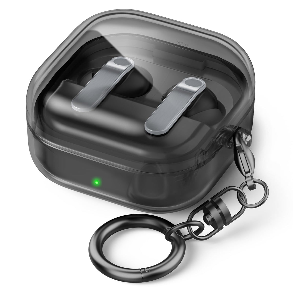 AHASTYLE clear case front view showing slim protection and visibility benefit
