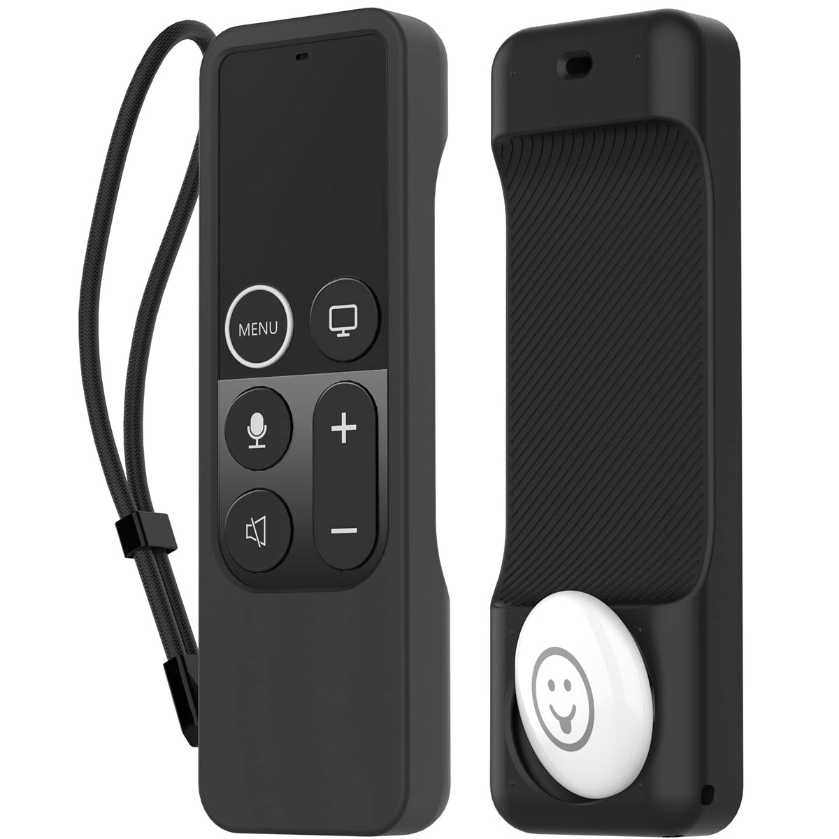 AhaStyle protective case for Apple TV remote with AirTag holder protects against daily bumps.