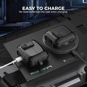 AHASTYLE side profile showing accurate cutouts and wireless charging compatibility