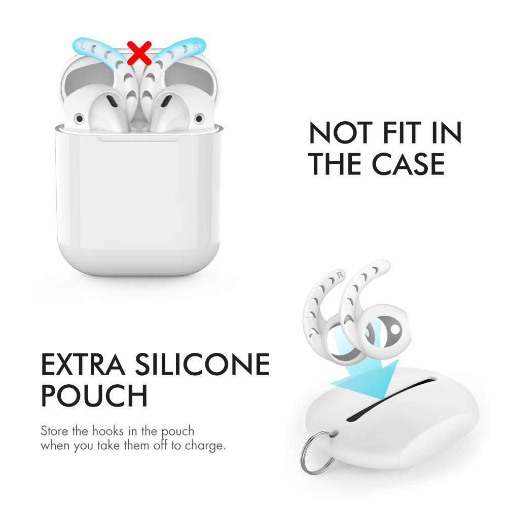 AHASTYLE silicone ear hooks offer comfortable, long-lasting wear.