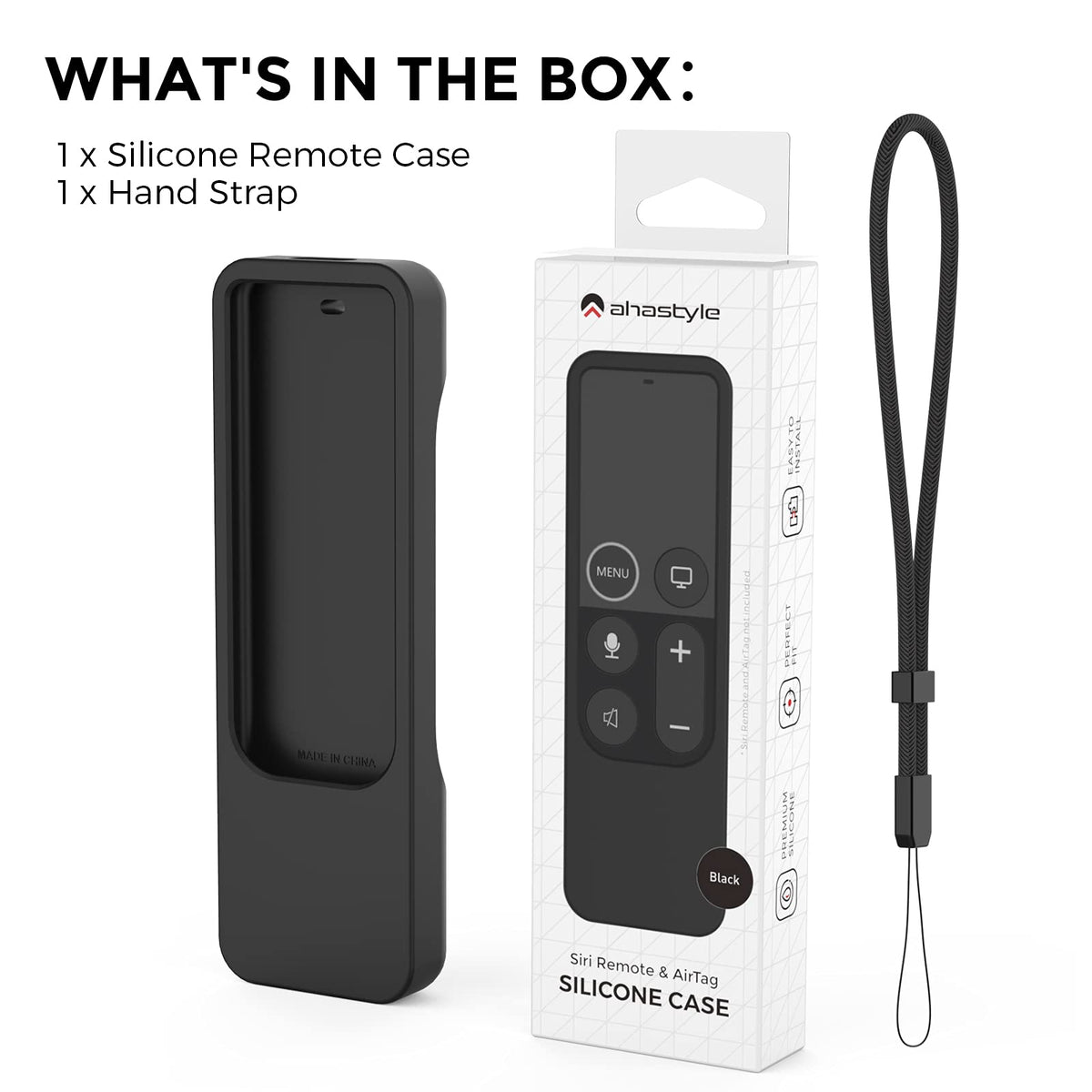 AhaStyle included strap enables easy attachment anywhere.