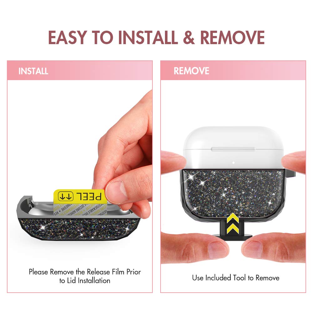 AHASTYLE two-piece design AirPods Pro case provides easy opening and secure grip.