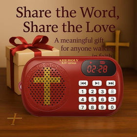 AHEHOLY KJV Audio Bible Player buttons and display for simple navigation