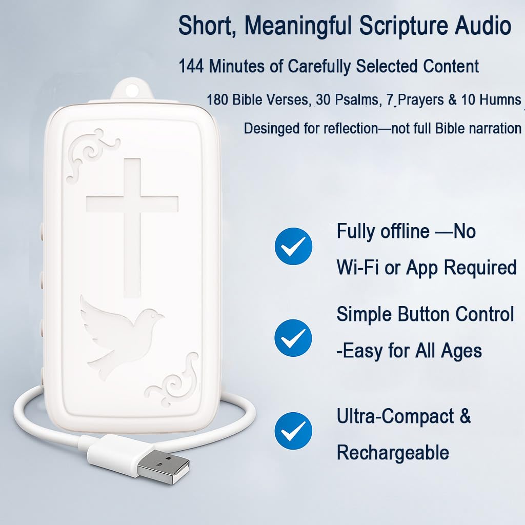 AHEHOLY Mini Bible Player selected scriptures for daily reflection.