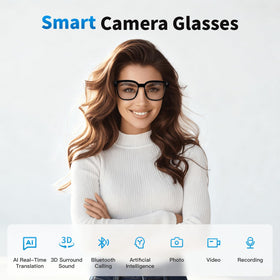 AHENOD AI Smart Glasses with video stabilization for steady footage on the move.