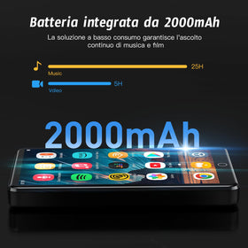 AHENOD size comparison with phone showing small form factor for easy carry