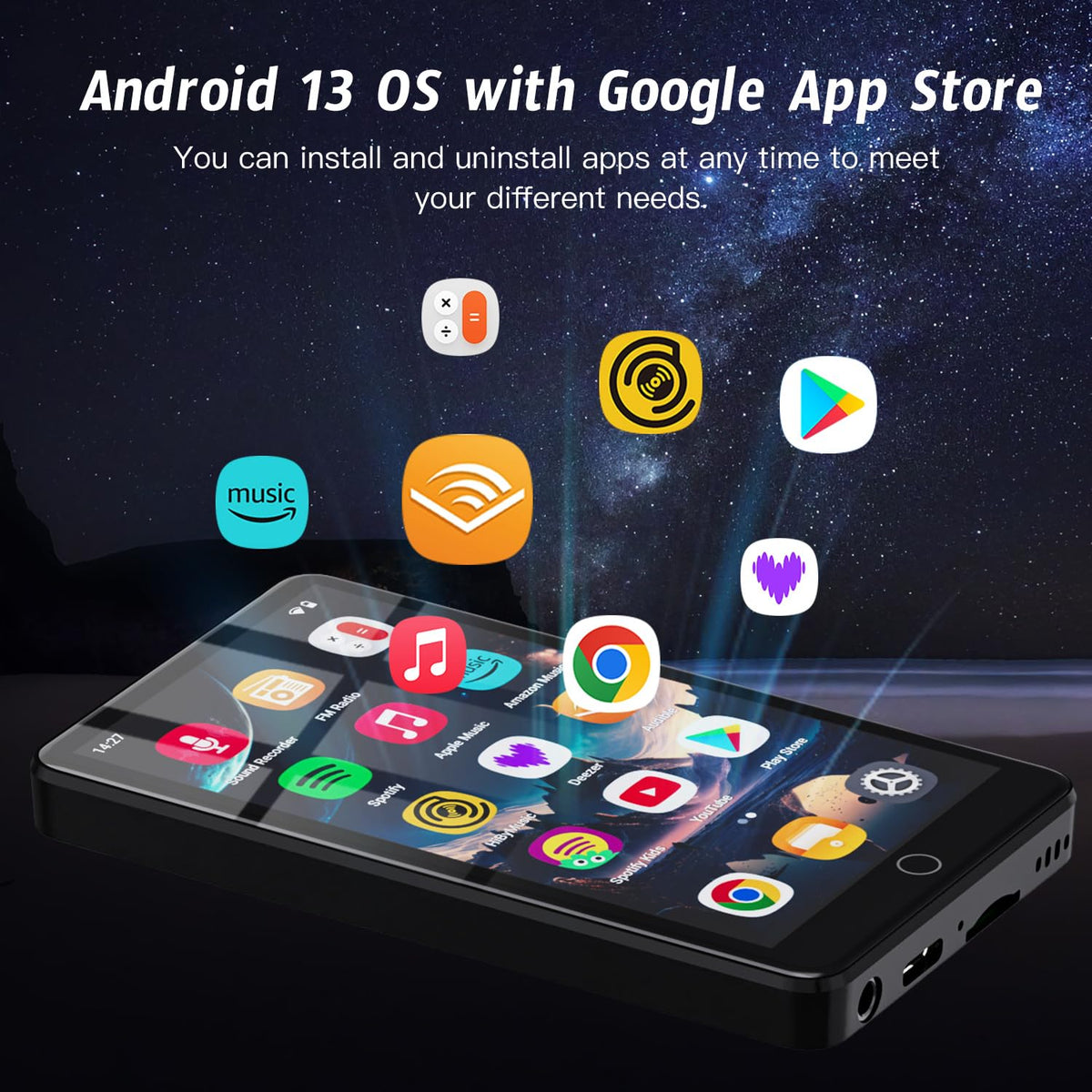 AHENOD playing a 1080p video on the 4.02-inch IPS screen, demonstrates sharp playback