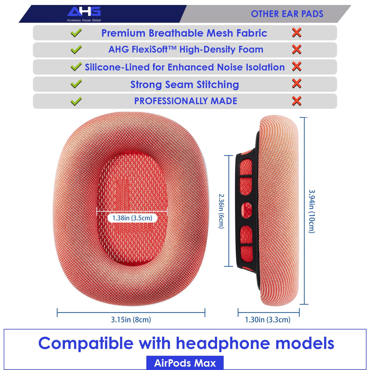 AHG installation video guide for pink AirPods Max ear pads with magnets