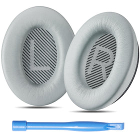 AHG QC35 II gray ear pads offer plush comfort for long listening sessions.