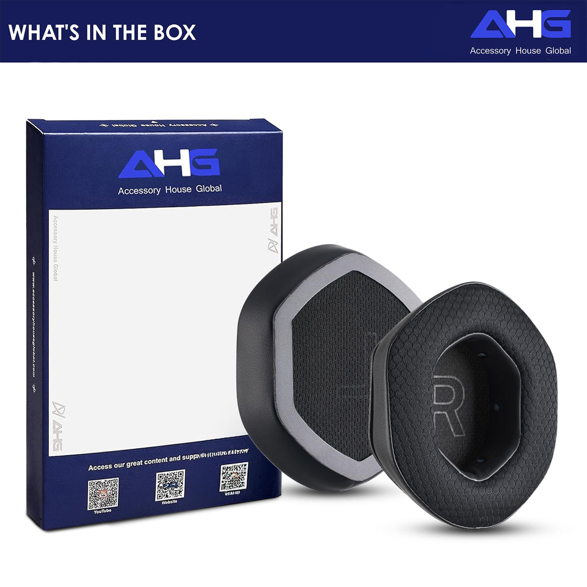 AHG Crossfade ear pads compatibility highlight with multiple Crossfade models for seamless upgrade.