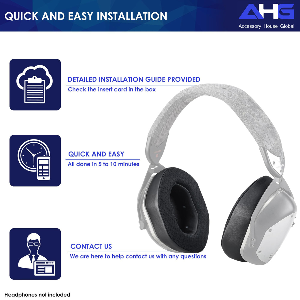 AHG Crossfade ear pads installation video thumbnail for quick DIY fit.