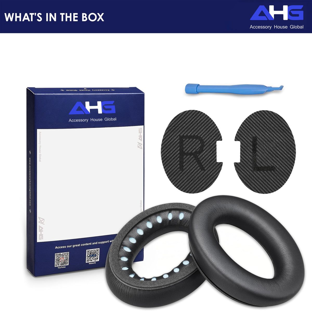 AHG QC35/QC45 compatible pad with durable stitching and comfortable seal.