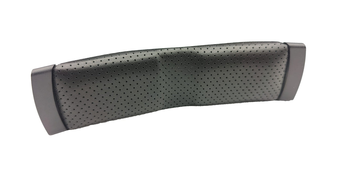 AHG headband close-up highlighting premium perforated sheepskin for HD800 comfort