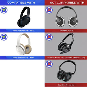 AHG premium SoundLink AE2 ear pads close-up showing protein leather durability for daily wear.