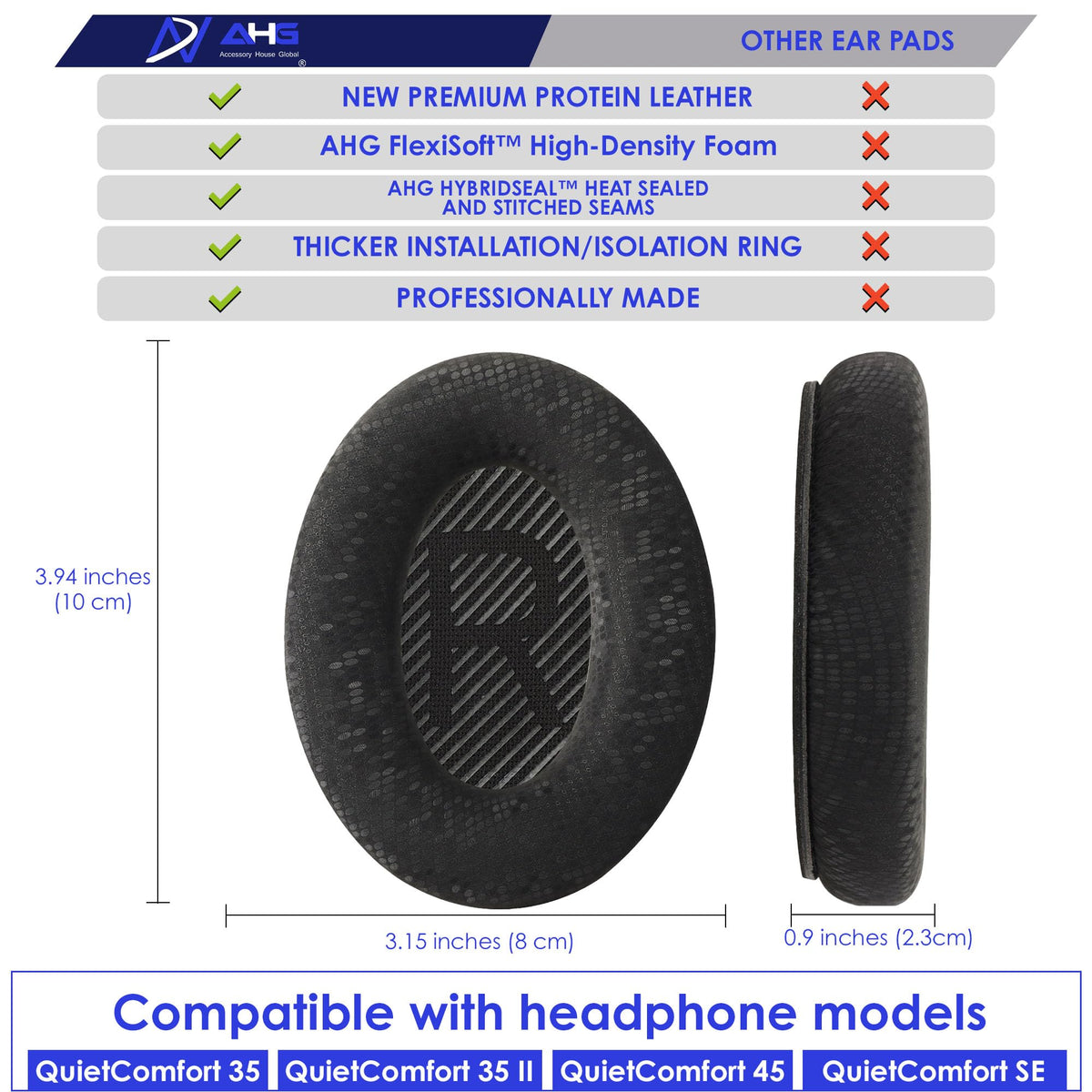 AHG QC35 ear pads installation video guides a quick replacement.
