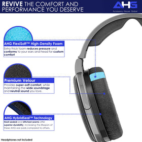 AHG replacement HD660S ear pads velour for extended listening comfort