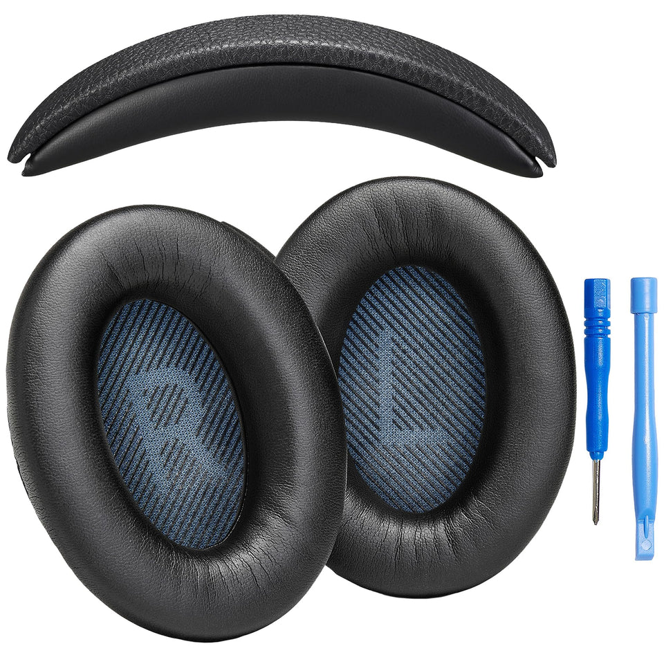 AHG SoundLink AE2 ear pads closeup with premium protein leather for comfort.