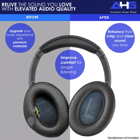 AHG AE2 ear pads with thick rim reduce sound leakage and improve seal.