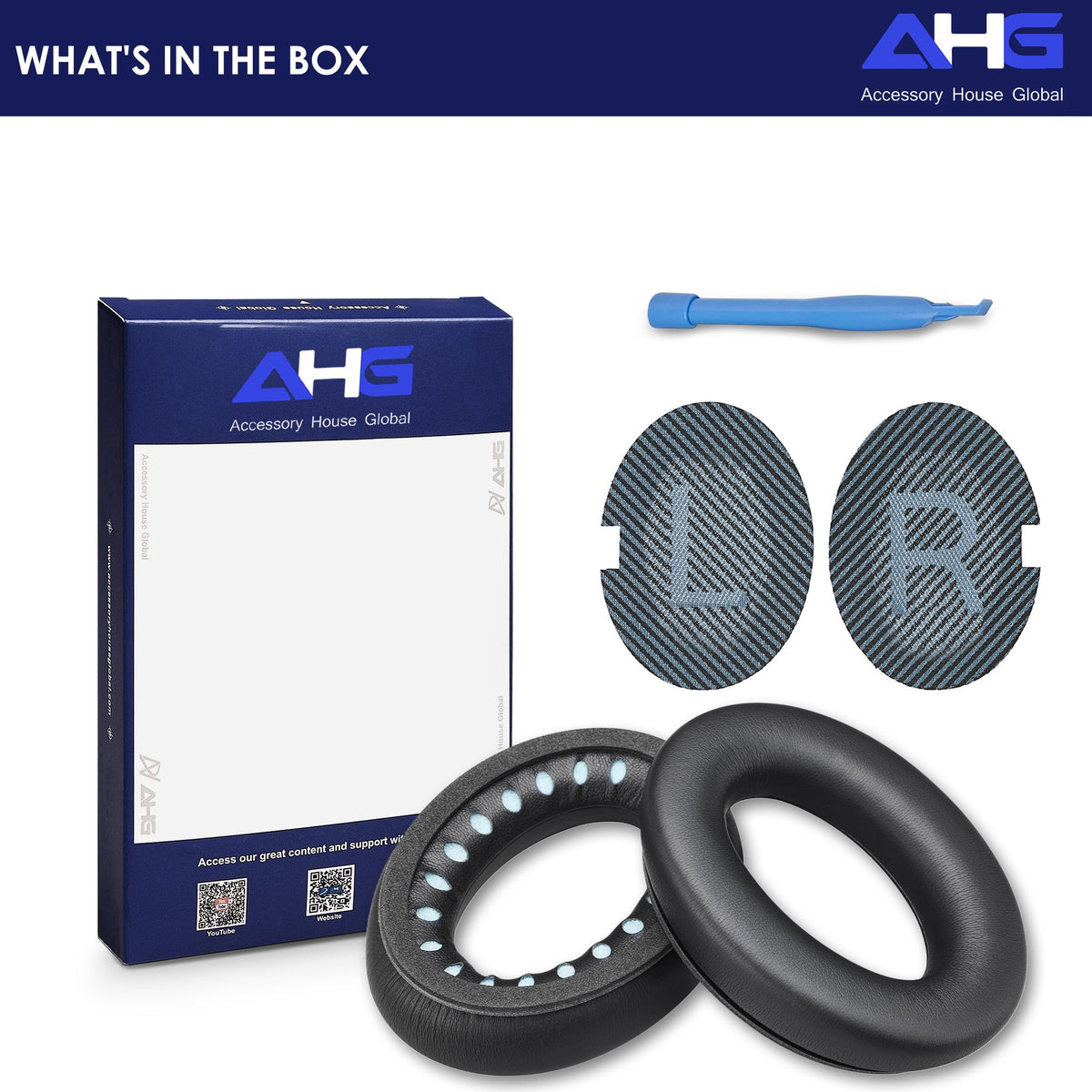 AHG SoundLink AE2 fixer-upper kit maintains consistent fit with new pads and scrims.