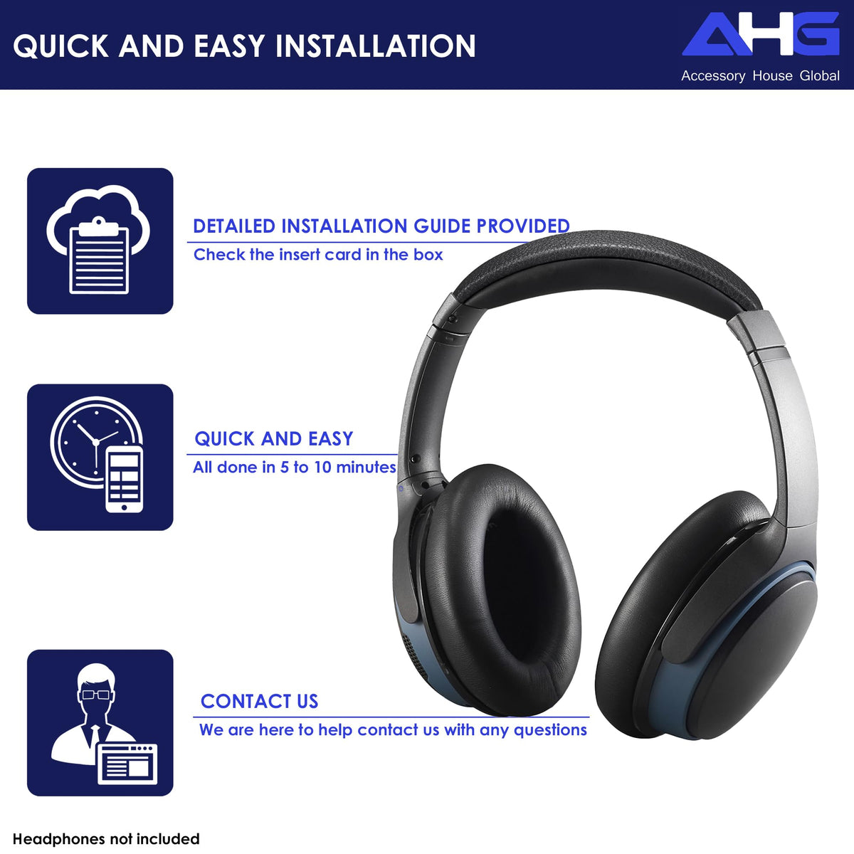 AHG AE2 headphones after upgrade show improved comfort and seal.