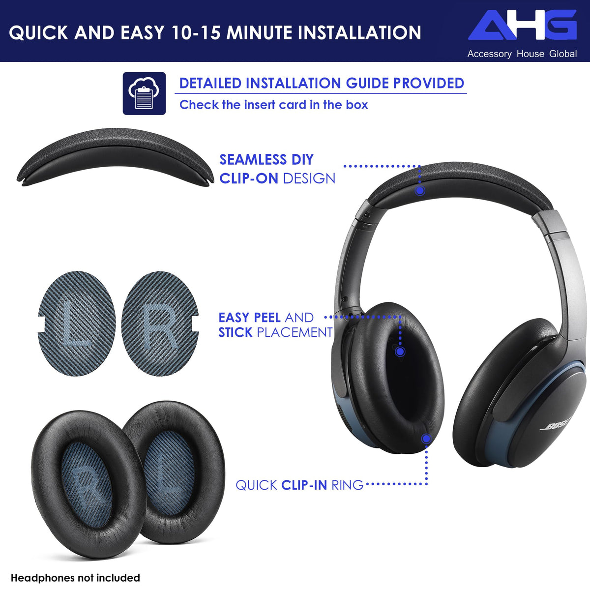 AHG premium protein leather texture on AE2 ear pads.