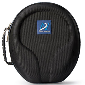 AHG Spartan case with hardened EVA shell protects headphones during travel.