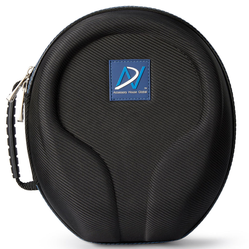 AHG Spartan case with hardened EVA shell protects headphones during travel.