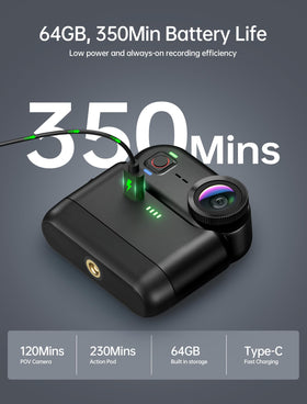 Ahlirmoy long battery with wireless charging case extends shoots